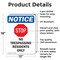 Signmission No Trespassing Residents OSHA Notice Sign, Aluminum, 12in W x 18in L, 2PK OS-2PACK-NS-A-1218-V-14986 - alternate 2